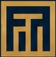 Terra-Nobo gold geometric monogram